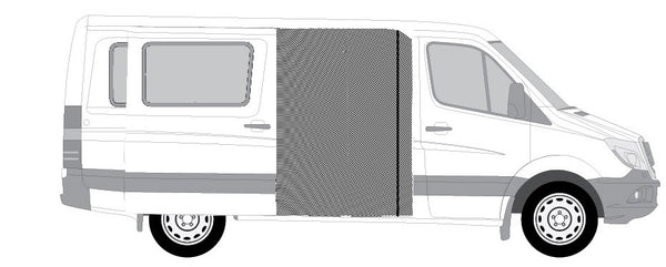 Sprinter Slider Door Mosquito Screen - 144" WB - Ripplewear