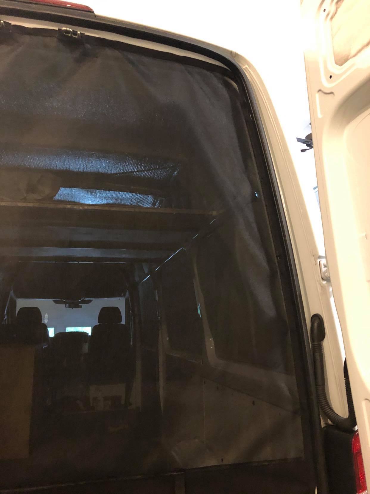 Sprinter Rear Door (Outside Installation) Mosquito Screen - 144" WB - Ripplewear