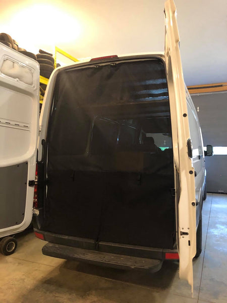 Sprinter Rear Door (Outside Installation) Mosquito Screen - 170" WB - Ripplewear