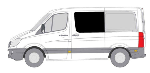 Insulated Window Cover for Sprinter Crew Cab - 144" WB - Ripplewear