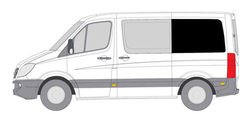 Insulated Cover for Sprinter Rear Quarter Panel - 144 WB - Driver Side - Ripplewear