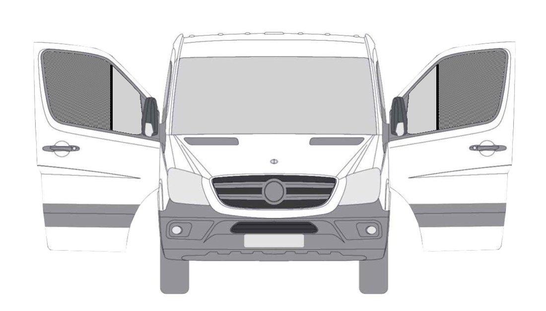 Sprinter Front Door Mosquito Screen -  Driver and Passenger - Ripplewear