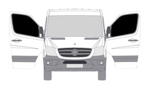 Sprinter Front Window Insulated Privacy Covers - Driver and Passenger - Ripplewear