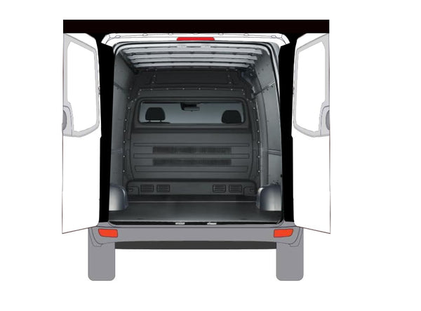 Mercedes Sprinter Van Canopy Awning Cordura Magnetic Rear Doors - Ripplewear