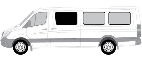 Insulated Cover for Sprinter Crew Cab Window - 170 WB - Ripplewear