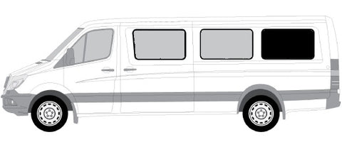 Insulated Cover for Sprinter Driver Side Rear Panel - 170 WB - Ripplewear