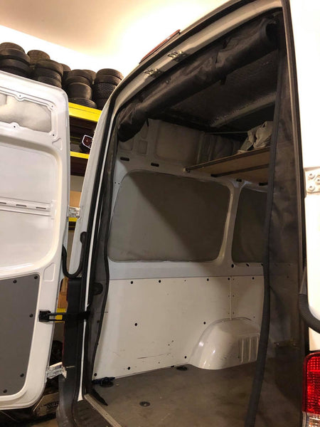 Roll Up Rear Doors Screen for 144" Wheelbase High Roof - Ripplewear