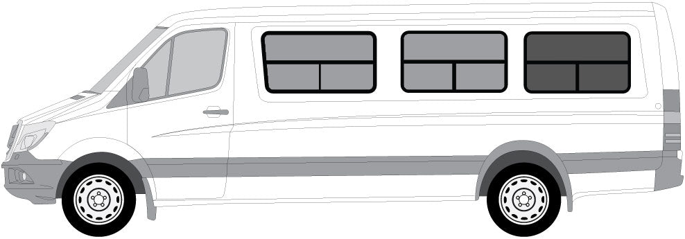 Insulated Windows for CRL Rear Panel - 170" WB - Driver Side - Ripplewear