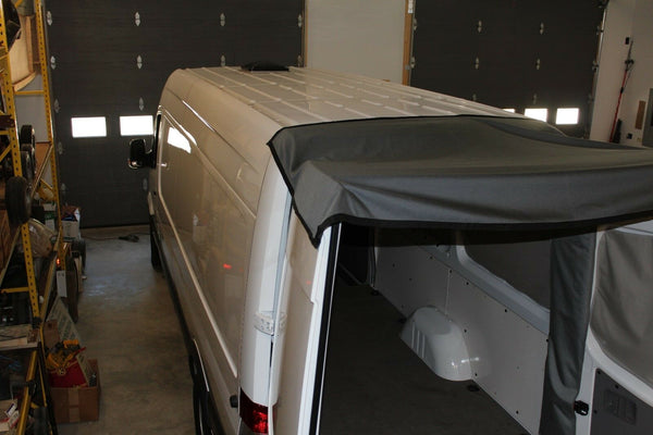 Mercedes Sprinter Van Canopy Awning Cordura Magnetic Rear Doors - Ripplewear